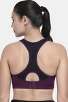 Amante High Impact Padded Moisture Wicking Sports Bra - Pickled Beet — thumbnail 3